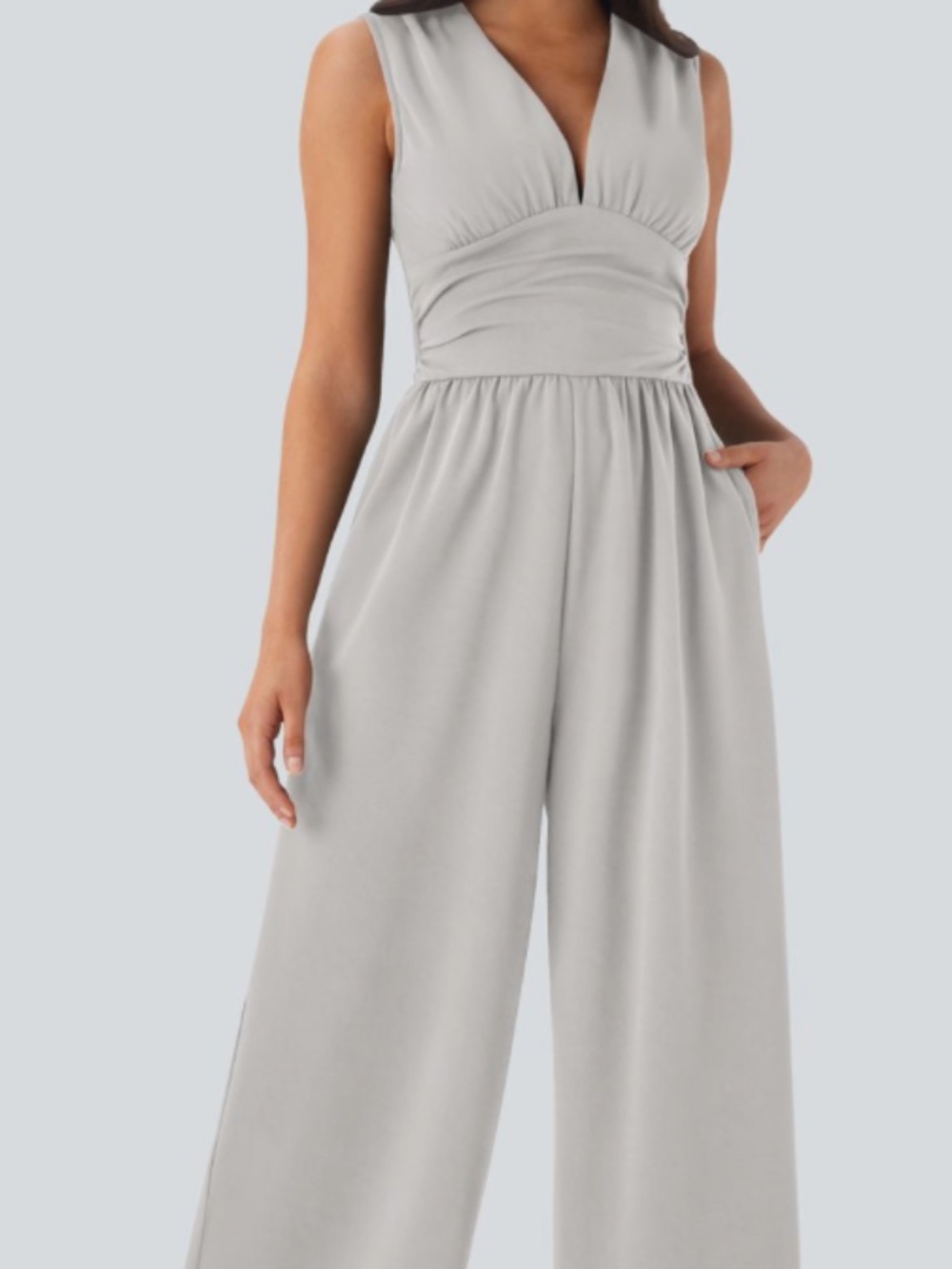BNWT- Halara Light Grey Jumpsuit Size Small